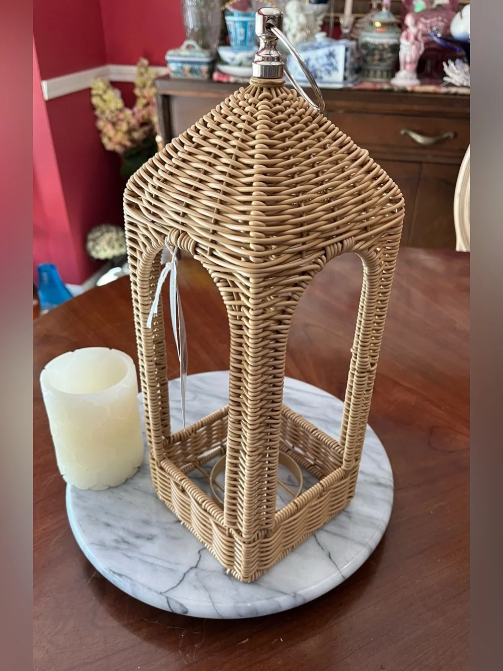NWT: Rattan Lantern 15” My Texas House by Erin Vogelpohl, Summer Outdoors 2026